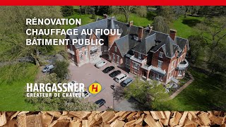 Rénovation dune chaudière fioul par une chaudière au bois déchiqueté  Bâtiment public [upl. by Llessur]