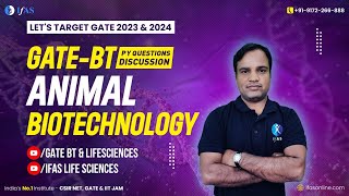 PYQs Discussion On Animal Biotechnology For GATE Exam 2023 [upl. by Lalla]