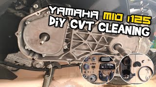 Yamaha Mio i 125 CVT CLEANING  DiY CVT Cleaning for Scooter  Stepbystep Tutorial Guide [upl. by Tompkins]