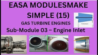 EASA MODULES MAKE SIMPLE 15Module 15EngineSubModule 03 – Engine Inlet [upl. by Ttreve]