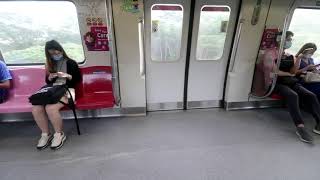 Singapore train ride from Woodlands to Jurong East MRT station escalator [upl. by Cobby999]