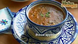 Recette de harira  soupe traditionnelle marocaine  Traditional Moroccan soup [upl. by Malvie897]