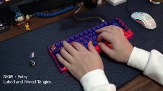 Novelkeys NK65 Entry Edition  C3 Tangerines ASMR Typing Test [upl. by Laehcar]