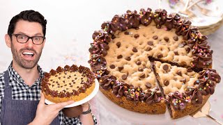 EASY Delicious Cookie Cake Recipe [upl. by Aneekal]