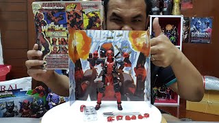 Toy Review  Deadpool Yamaguchi Revoltech No01Bootleg🤖จากเสิ้นเจิ่น🇨🇳 งานดี👍แต่จุดขยับด้อย😡 [upl. by Ynaittirb922]