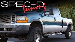 SPECDTUNING INSTALLATION VIDEO 19992007 FORD SUPER DUTY F250 F350 FENDER FLARES [upl. by Arlon]