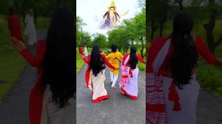 Dhaker tale komor dole 🙏 shorts dance ytshorts durga [upl. by Nnaitak454]