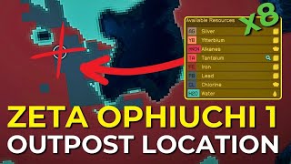 8inone Resources Zeta Ophiuchi Outpost Location in Starfield [upl. by Deck]