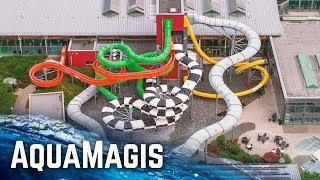 ALL WATER SLIDES at AquaMagis Plettenberg 2018 Version [upl. by Eisele737]