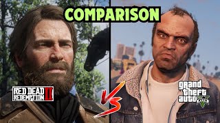 Red Dead Redemption 2 vs GTA 5 Who Wins in Detail [upl. by Haididej]