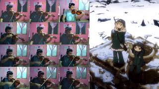 「Ugoku Ugoku」少女終末旅行 Girls Last Tour OPviolin overdub cover [upl. by Idmann684]