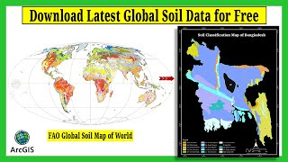 Download Free Global FAO Soil Shape file and Prepare Soil Texture Map in ArcGIS [upl. by Barbie]