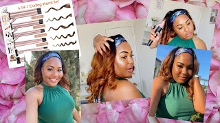 Amazon 6 in 1 Curling Iron Unboxing  Review  Tiffany Arielle [upl. by Rifkin]