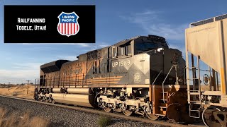 Railfanning Tooele Utah Feat Union Pacific 1989 [upl. by Elatnahc]