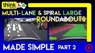 ROUNDABOUTS How to deal with Spiral amp Multilane Roundabouts Part 2  Filmed in Farnborough Hants [upl. by Eivla]