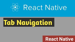 Tab Navigation  17  React Native Tutorial in Hindi [upl. by Charmaine]