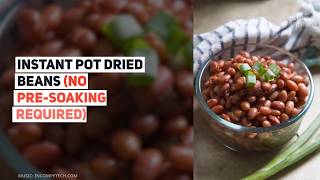 Instant Pot Dried Beans No PreSoaking Required [upl. by Ecirtak]