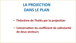 Conservation du coefficient de colinéarité de deux vecteurs La droite dans le plan  TCS [upl. by Birkner591]