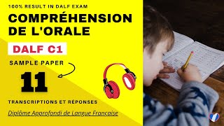 DALF C1  Compréhension de lorale No 11  DALF C1 Listening Practice Test Online [upl. by Pernas739]