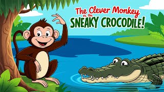 The Clever Monkey and the Sneaky Crocodile A Daring Jungle Adventure  TaleTwists [upl. by Boser]