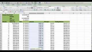 How to build an Amortization table in EXCEL Fast and easy Less than 5 minutes [upl. by Nosirrag]