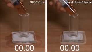 Foam Dressing Fluid Handling Comparison  ALLEVYN◊ Life vs AquacelTM Foam [upl. by Munson861]