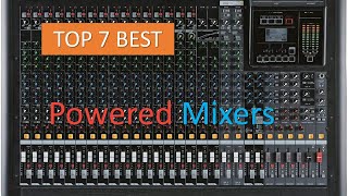 🦇🦕the Top Seven Best Powered Mixers with effects review [upl. by Juni]