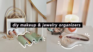 DIY Makeup Organizer amp Jewelry Trays DIY Ideas for your Vanity [upl. by Sumaes663]