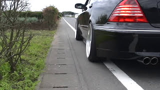 s600l w220 エキマニ マフラー Exhaust Sound Headers amp Muffler） TGSASAKI2 [upl. by Asilanom585]