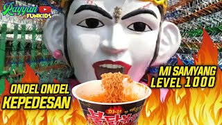 Super Pedasss  Ondel ondel kepedesan makan mie samyang  Ondel ondel betawi [upl. by Cristi747]