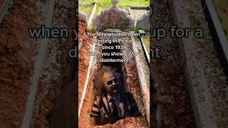 Disinterment The act of removing a body from a grave beetlejuice cemetery [upl. by Yenoh]