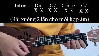 Hướng dẫn Ukulele tình đắng như ly cà phê  nân x Ngơ siêu dễ [upl. by Angy]