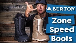 2018 Burton Speed Zone Snowboard Boots  Review  TheHousecom [upl. by Archangel]