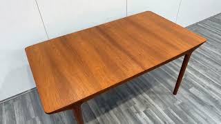 T3 double extending mid century teak dining table by McIntosh [upl. by Rocco998]