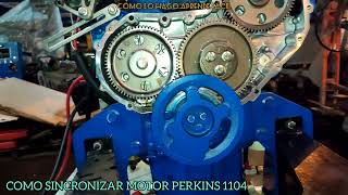 COMO SINCRONIZAR MOTOR DIESEL PERKINS 1104 [upl. by Kelila]