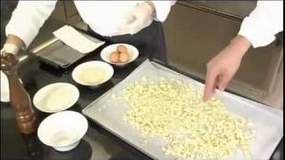 Gnocchi di patate croccanti con fonduta di parmigiano  Lespresso food wineflv [upl. by Egor]