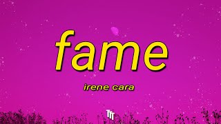 Irene Cara  Fame Lyrics  Im gonna live forever [upl. by Girand]