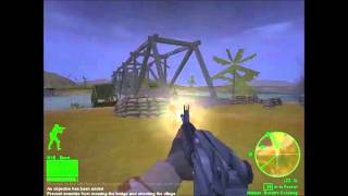 Delta Force Black Hawk Down Mission 1 With Cheats [upl. by Anauj]