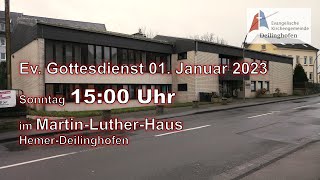 Evangelischer Neujahrsgottesdienst am 01012023 [upl. by Eatnohs]