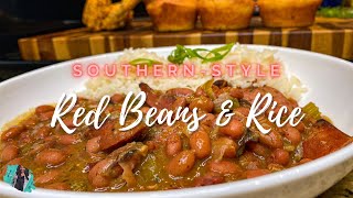 THE BEST RED BEANS AND RICE  QUICK AND EASY 30 MINUTE RECIPE  NO SOAKING [upl. by Nerhtak]