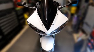 Yamaha R6 Ep5 New Front and Rear Fairing Install  2004 Yamaha R6 motorcycle yamaha r6 [upl. by Hewart202]