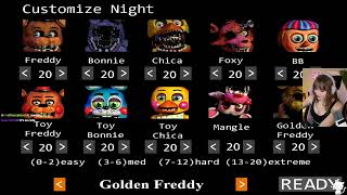 FNAF 2 GOLDEN FREDDY 1020 ATTEMPTS ✿ I WAS NOT ON PACE [upl. by Weismann]