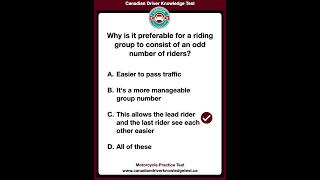 Motorcycle Practice Test canadiandrivingtest learn motorcycle [upl. by Eirameinna55]