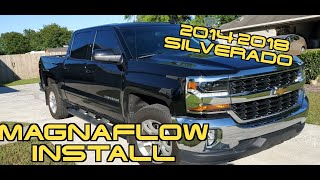 Installing Magnaflow Exhaust on a 2018 Silverado [upl. by Ellennod]