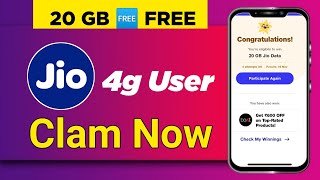 20 GB data free 🆓  4g User clam now  Abidi Tech [upl. by Iolenta]