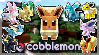 Collecting Eevee evolutions in cobblemon  03 [upl. by Litton]