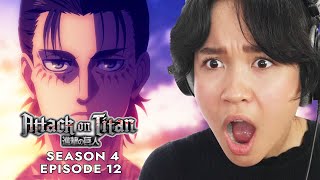 EREN RUNS AWAY  Attack on Titan Reaction  S4 Ep 12 quotGuidesquot [upl. by Trubow60]