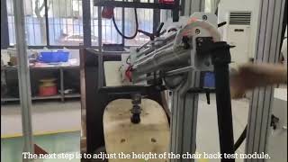 TNJ017 Chair Seat and Back Durability Tester furniture test [upl. by Ominorej164]