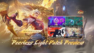 New Patch  Peerless Light Patch Preview  Mobile Legends Bang Bang [upl. by Ardnac]