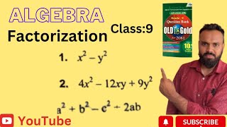 Algebra factorization class9 important questions maths class9maths algebra [upl. by Rolph972]